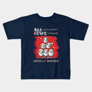 Woolly Wonders: Festive Flock Kids T-Shirt